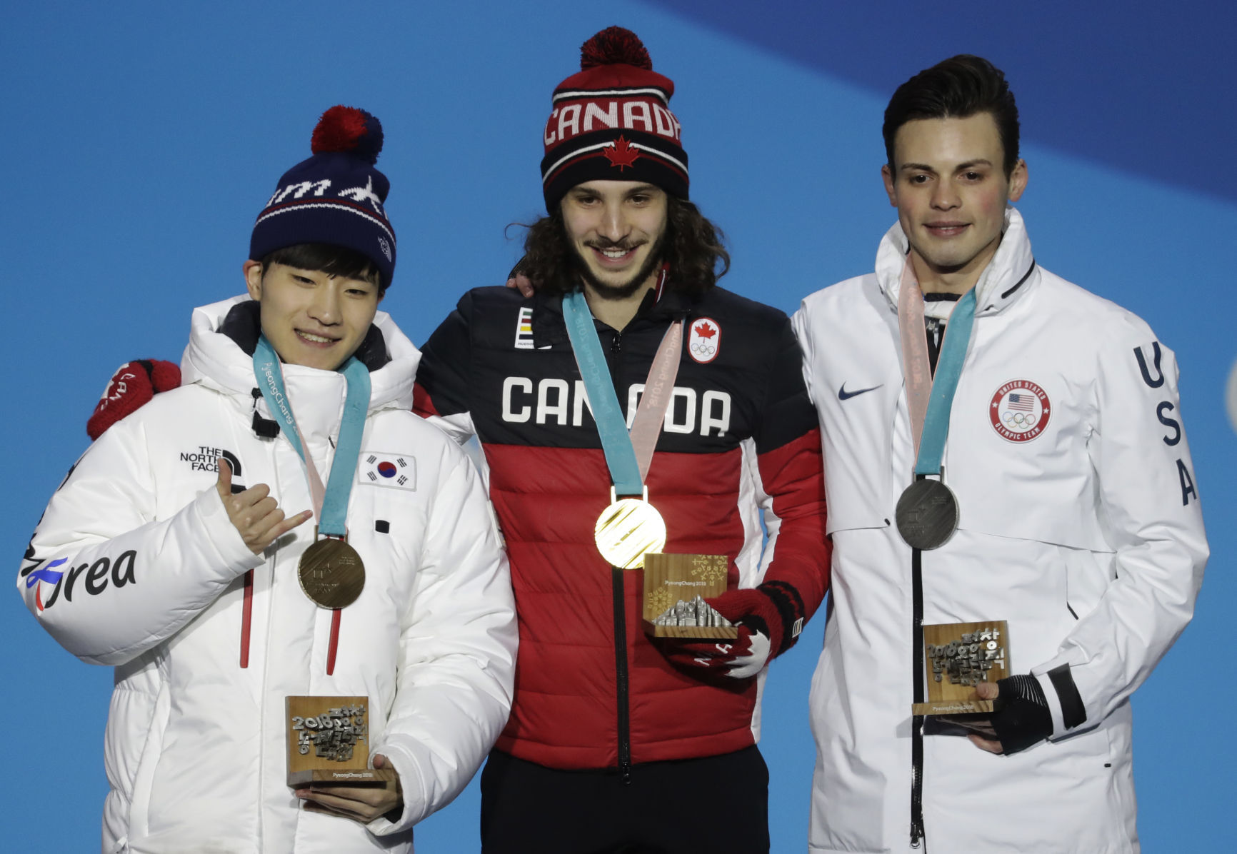 Pyeongchang Olympics Medals Ceremony Short Track Speed Skating Men